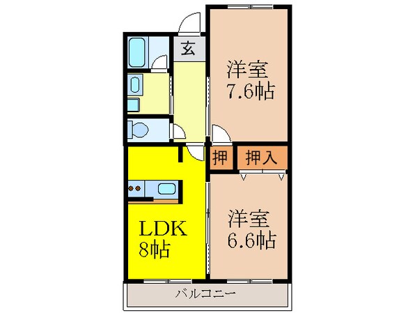 ｴｸｾﾚﾝﾄ江坂の物件間取画像